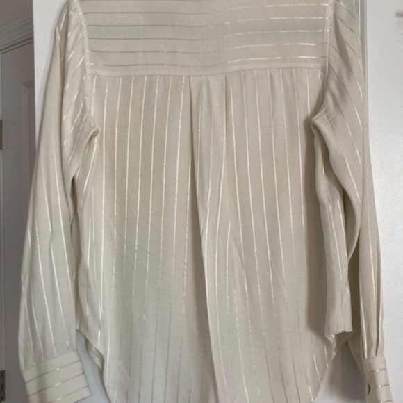 Rag & Bone Adrian Blouse in Striped Turtledove size XS - Picture 7 of 10